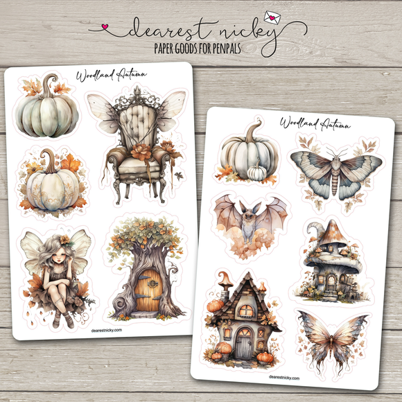 Woodland Autumn Stickers - 2 Sheets