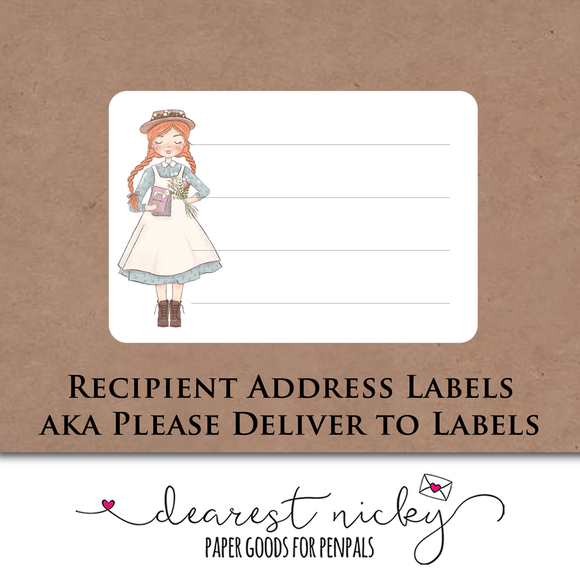 Anne of Green Gables Mailing Address Labels <br> Set of 16