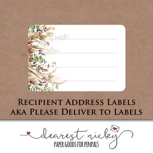 Autumn Elegance Address Labels <br> Set of 16