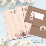 Barn Owl Letter Writing Set