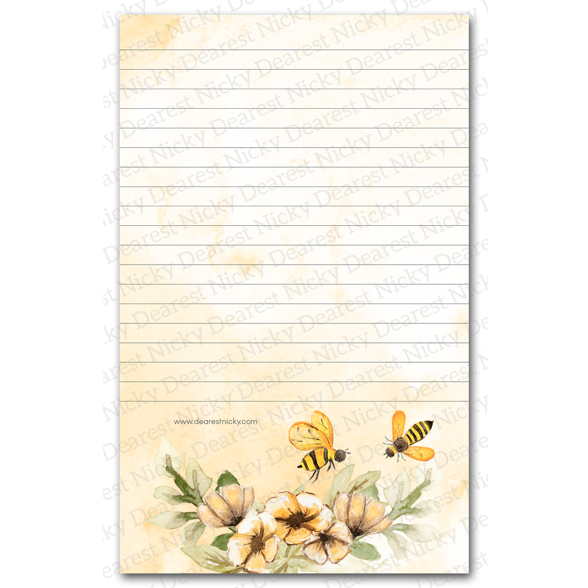 Papier à lettres pour abeilles mellifères