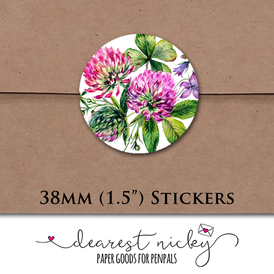 Clover Envelope Seals - Set of 30 Stickers