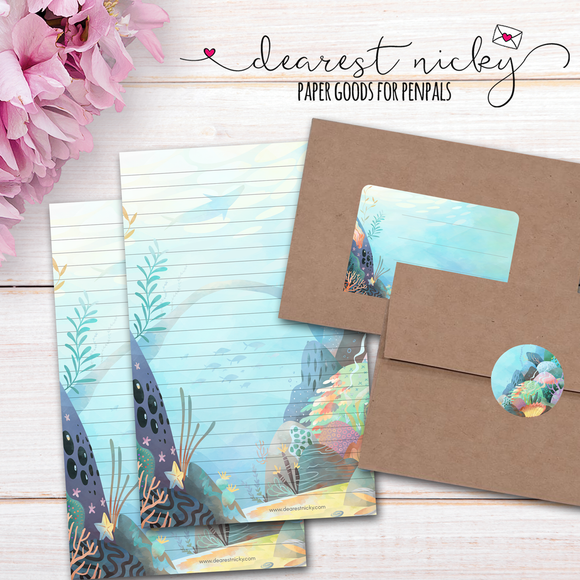 Coral Reef Letter Writing Set