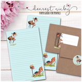 Deer Postman Mailing Address Labels <br> Set of 16