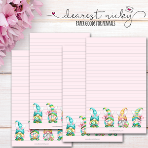 Easter Gnomes Letter Writing Paper