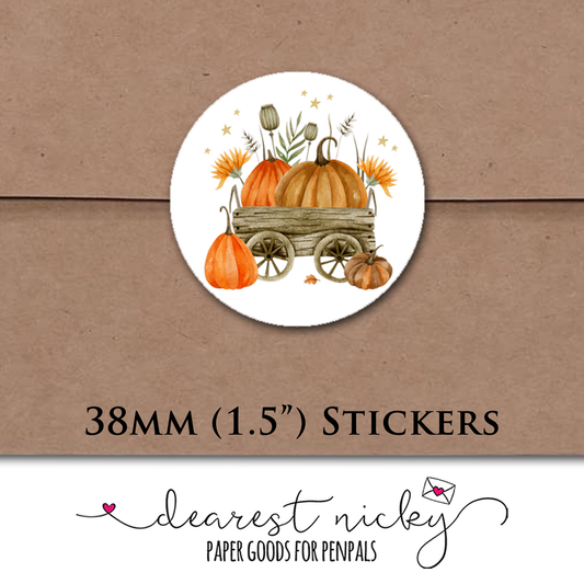 Fall Gnome Envelope Seals - Set of 30 Stickers