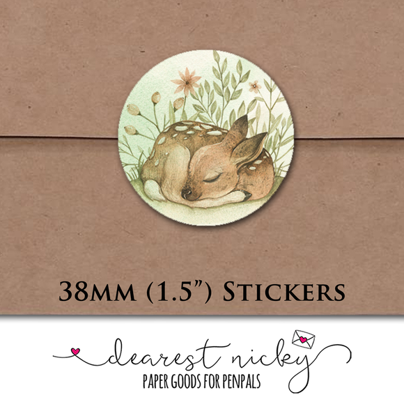 Forest Baby Envelope Seals <br> Set of 30 Stickers