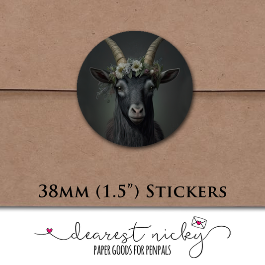 Goat Envelope Seals - Set of 30 Stickers