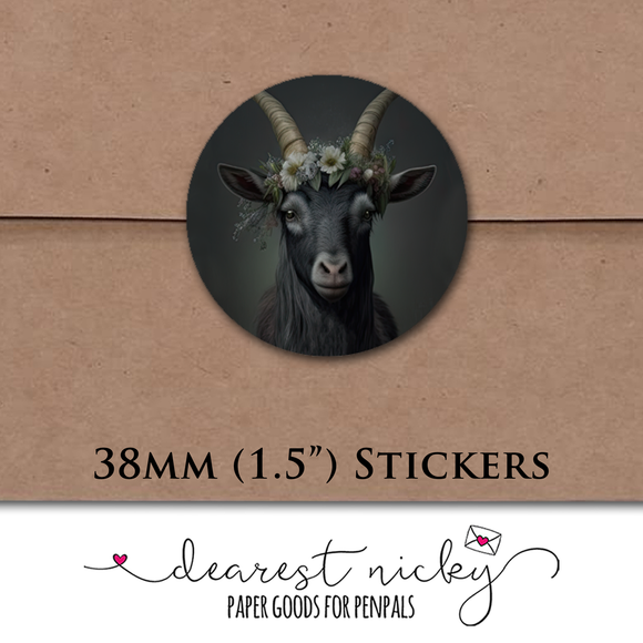 Goat Envelope Seals <br> Set of 30 Stickers