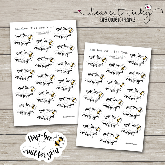 Autocollants Hap-bee Mail for You - 2 feuilles