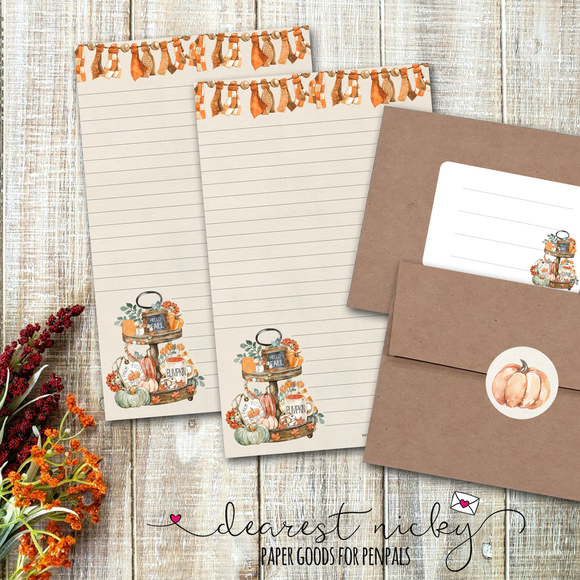 Hello Fall Tiered Tray Letter Writing Set