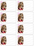 Horse Mailing Address Labels <br> Set of 16