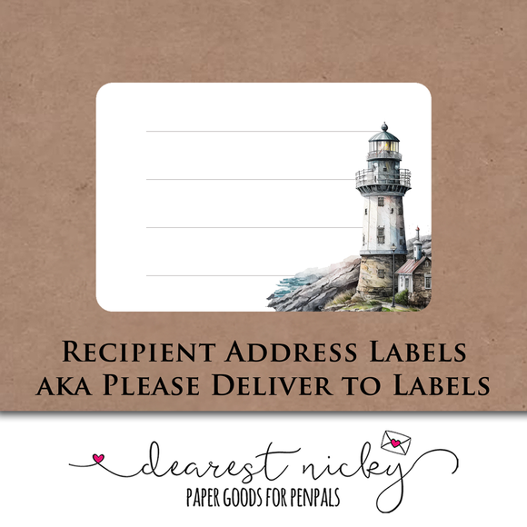Lighthouse Address Labels <br> Set of 16