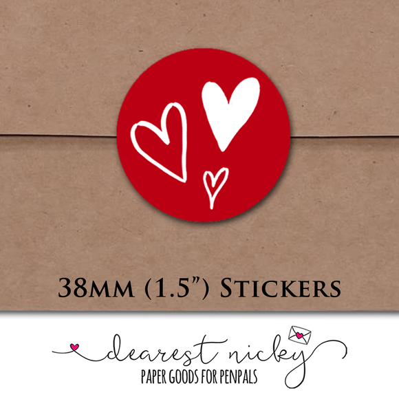 Love Notes Envelope Seals <br> Set of 30 Stickers