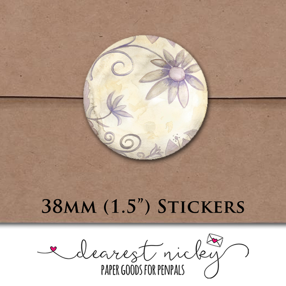 Moon Phases Envelope Seals <br> Set of 30 Stickers