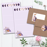 Moon Phases and Moths Letter Writing Set