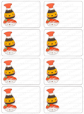 Cute Sushi Mailing Address Labels <br> Set of 16