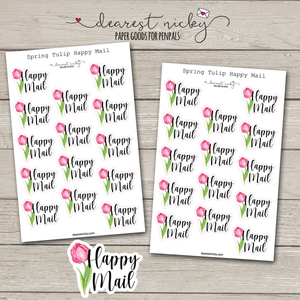 Tulip Garden Happy Mail Stickers - 2 Sheets