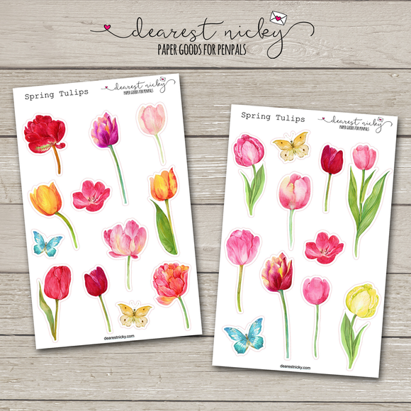 Tulip Garden Stickers - 2 Sheets