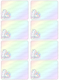 Rainbow Unicorn Mailing Address Labels <br> Set of 16