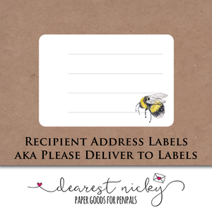 Wildflowers Address Labels <br> Set of 16