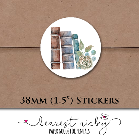 Books II Envelope Seals - Set of 30 Stickers